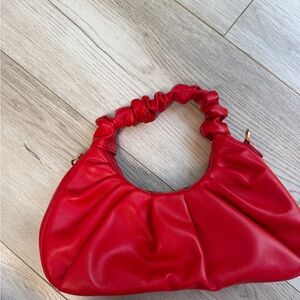 Chic Red Hobo Bag